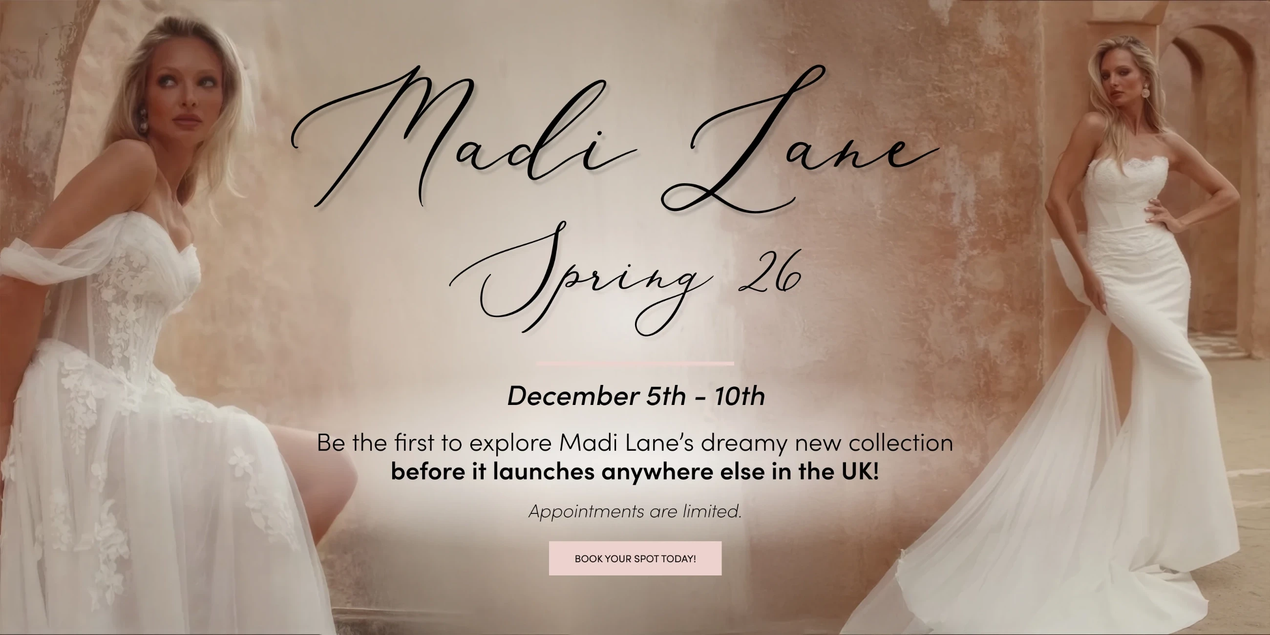 Madi Lane Trunk Show Banner Desktop